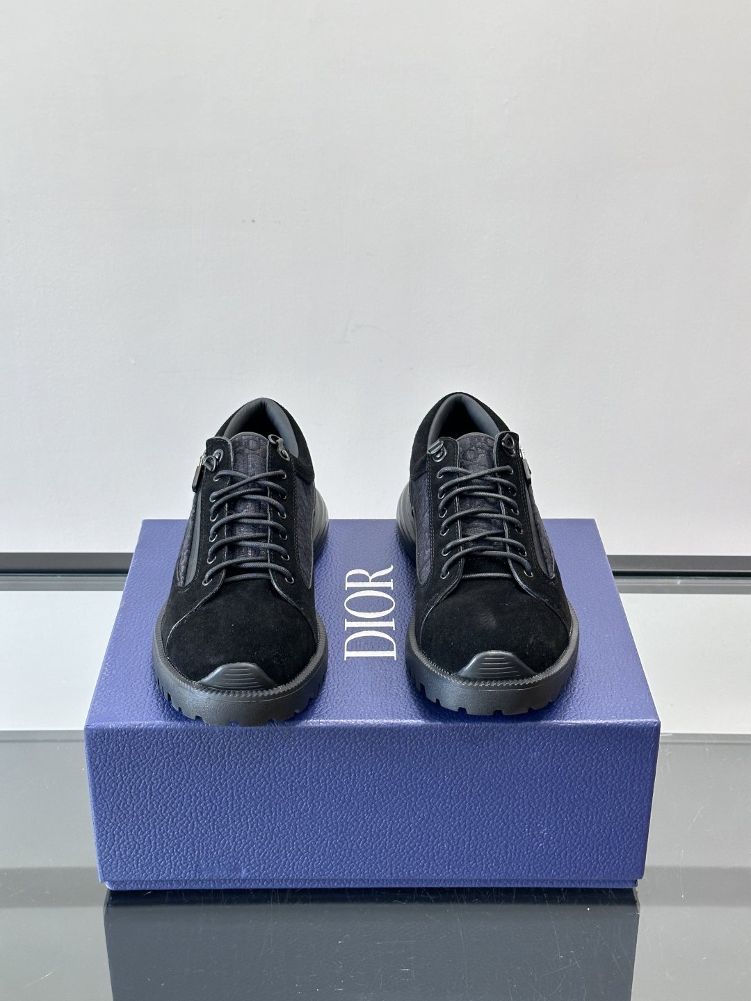 Dior Black Lace-Up Derby Shoes — hero