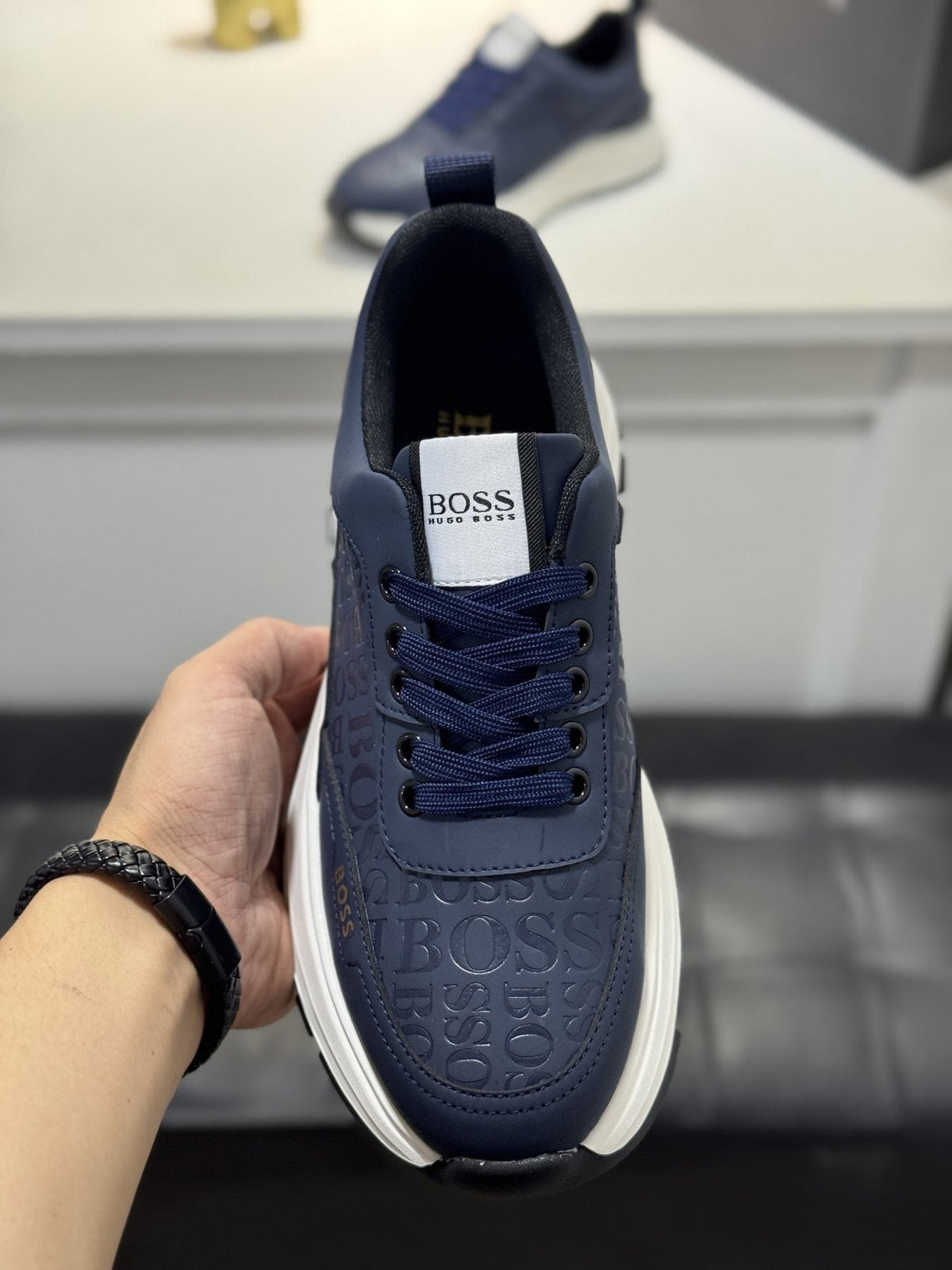 BOSS Low-Top Lace-Up Sneakers — front