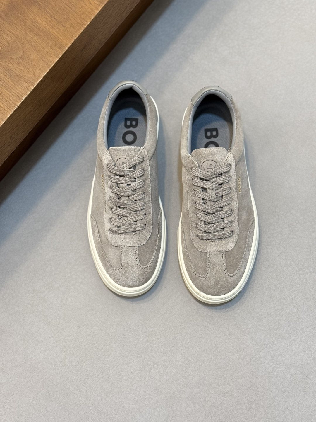 BOSS Leather Low-Top Sneakers — front