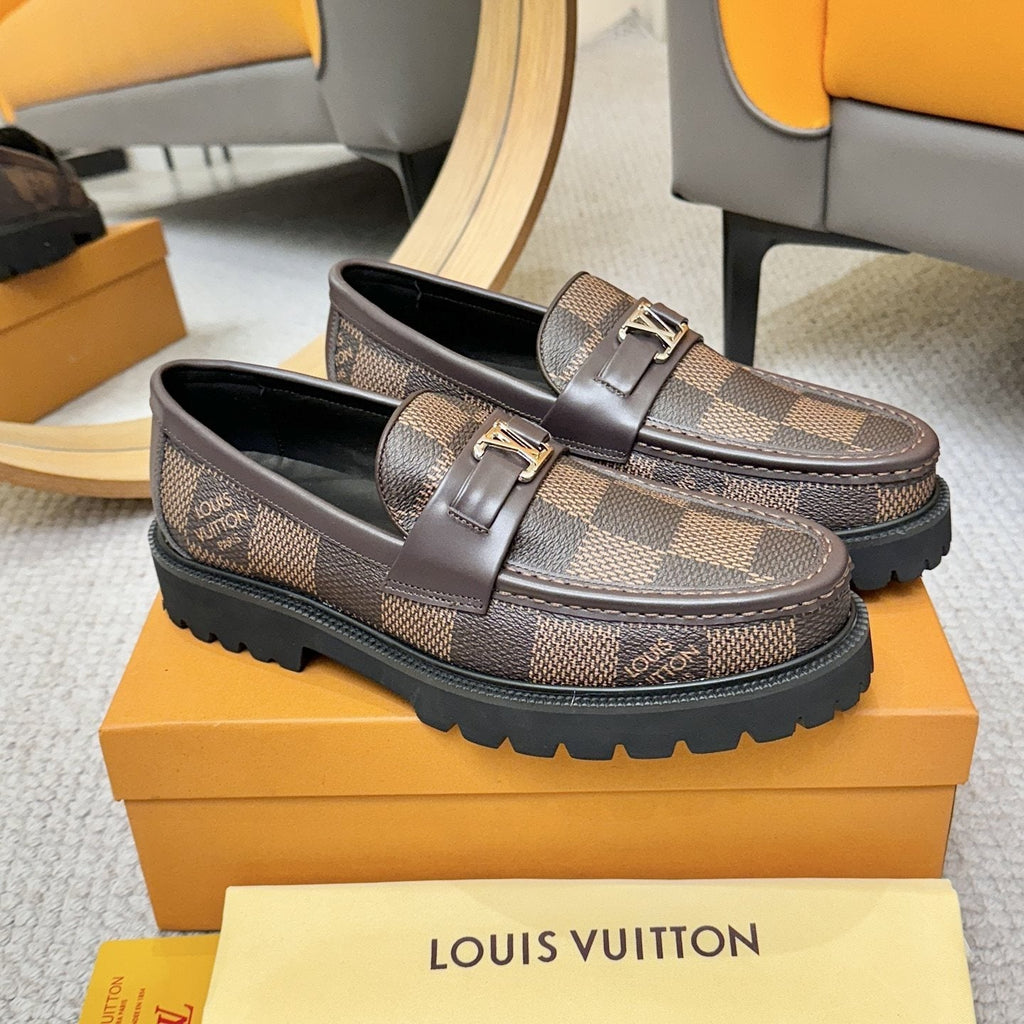 Louis Vuitton Checkered Lug Sole Loafers — hero