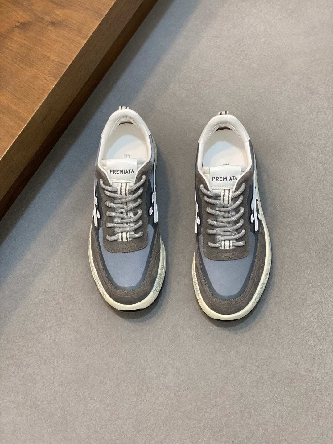 PREMIATA Suede Mesh Low-Top Sneakers — front