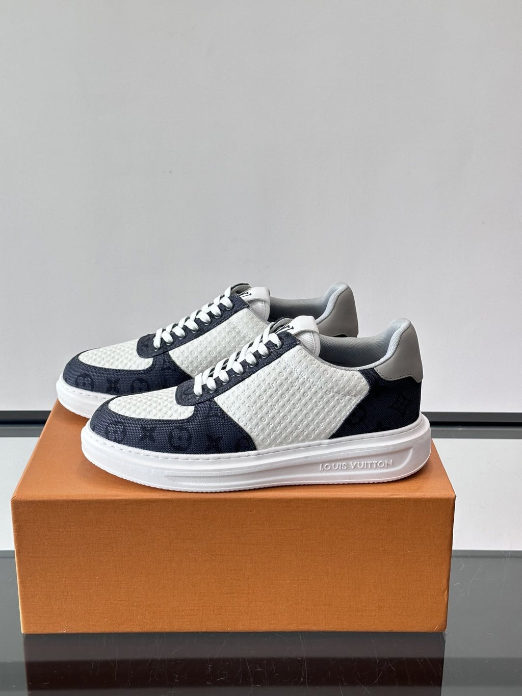 Louis Vuitton Monogram Panel Low-Top Sneakers — side