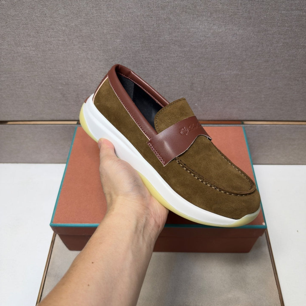 Men’s Apron Toe Slip-On Loafers — model