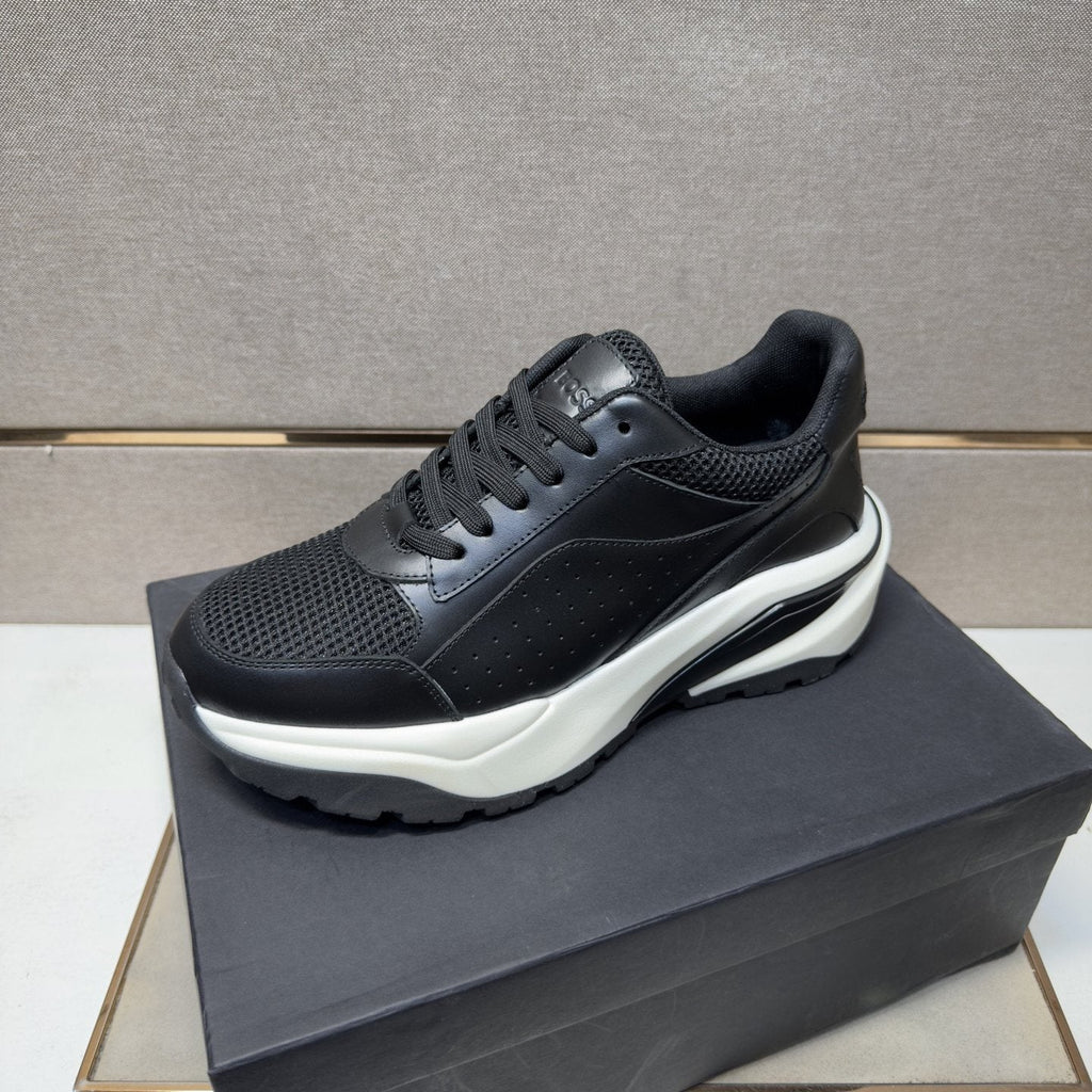 HUGO BOSS Mesh-Textured Casual Sneakers — front