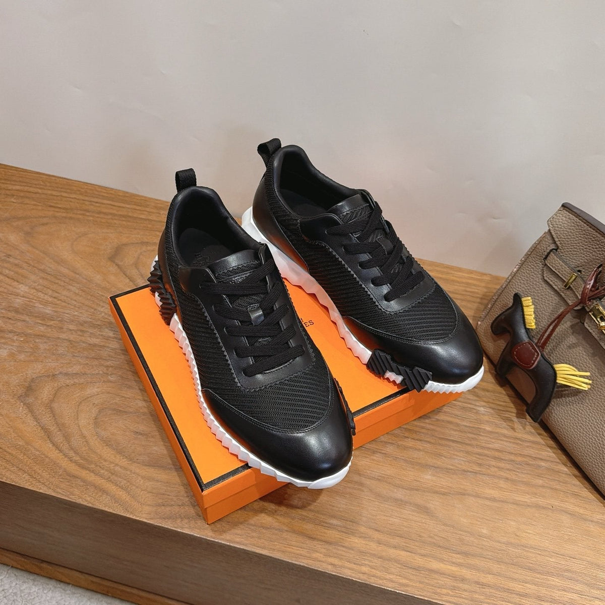 Hermès Lace-Up Sneakers — front
