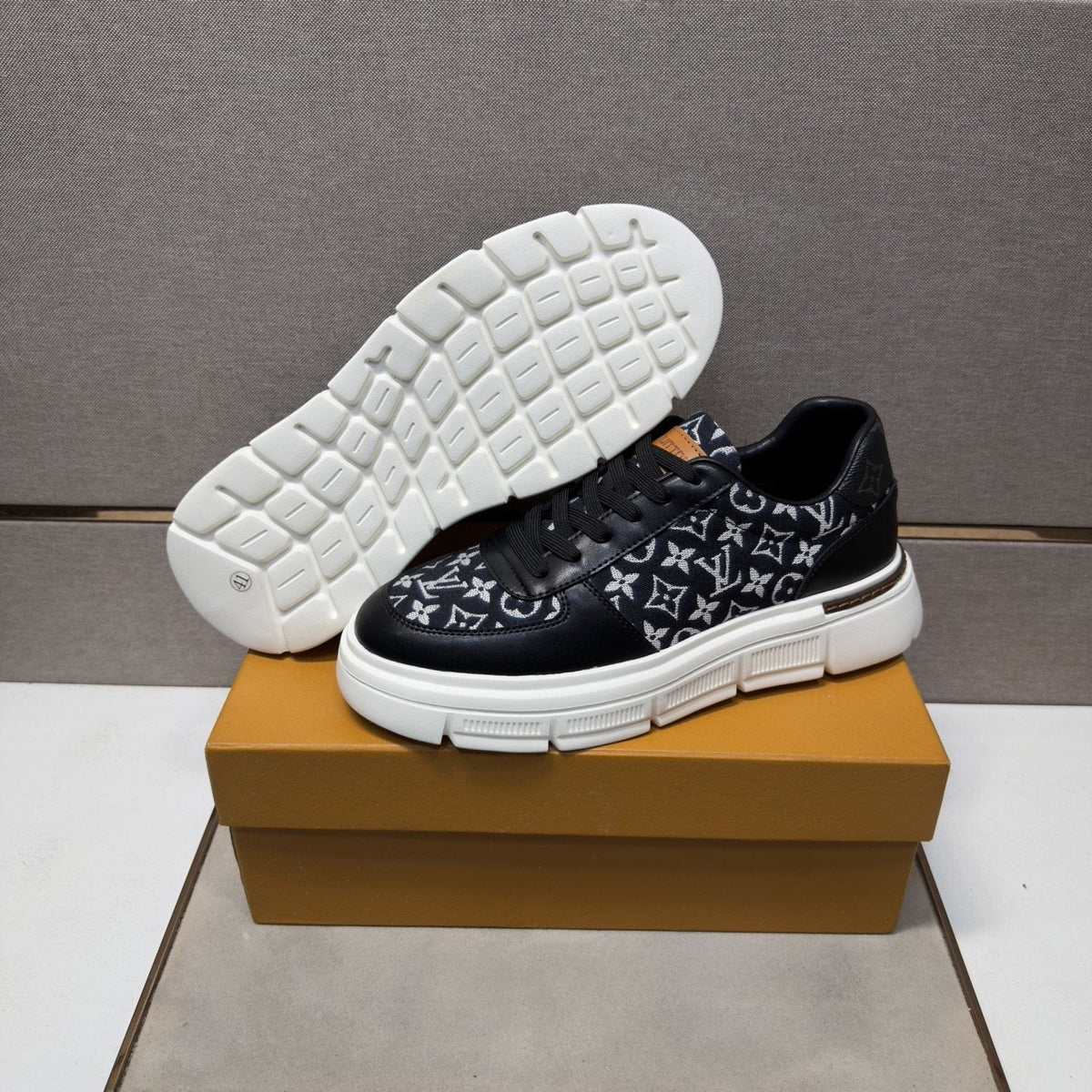Louis Vuitton Monogram Panel Low-Top Sneakers — back